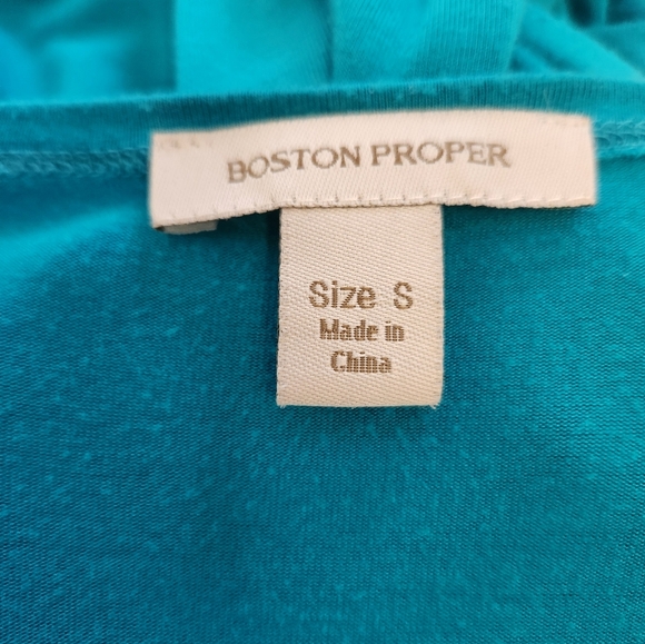 Boston Proper Sleeveless Top S Turquoise - Picture 4 of 6